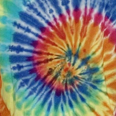 tie dye bright swirl short sleeve
