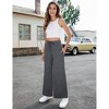 Clearlove Women Wide Leg Sweatpants High Waisted Baggy Pants Drawstring Athletic Joggers - 3 of 4
