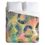 Full/Queen Natalie Baca Painterly Tie Dye Circles Comforter Set Multi - Deny Designs