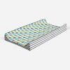 Bacati - Elephants Aqua/Lime/Gray Mini Elephants Changing Pad Cover - 3 of 4