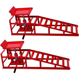 Car Truck Service Ramps, Heavy Duty Truck Vehicle Lift Ramps, 2 Pack 12000LBS (5T) Load Capatity Portable Car Ramps for Garage Vehicle Repair - 1 of 4