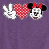 Girls' - Disney - Peace Love Minnie Fitted Short Sleeve Graphic T-Shirt - 2 of 4