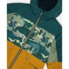 Deux par Deux Boy 3-In-1 Mid-Season Outerwear Set with Colorblock Jacket Forest Green and Orange - 4 of 4