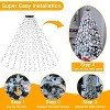Ollny 400 LED 16 strings Cool White Christmas Tree Lights (Green Cable, Plug in, 8 Modes) - 2 of 4