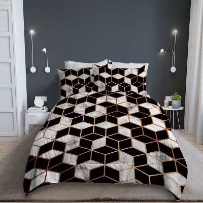 Various Bright Patterns Print Quilt Set Fade Resistant Queen Size 3 Pieces Exquisite Design Lightweight Quilt 1 Comforter and 2 Pillowcases