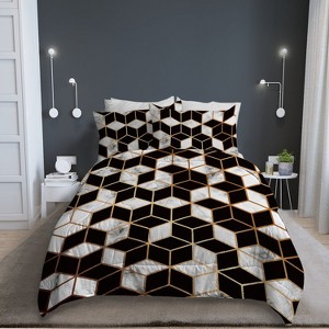 Various Bright Patterns Print Quilt Set Fade Resistant Queen Size 3 Pieces Exquisite Design Lightweight Quilt 1 Comforter and 2 Pillowcases - 1 of 4