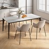 Tangkula Dining Chairs Set of 2 w/ Curved Backrest Wide Seat & Armrests - 3 of 4