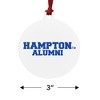 Hampton University Pirates Alumn Aluminum Holiday Christmas Tree Ornament - 3 of 4