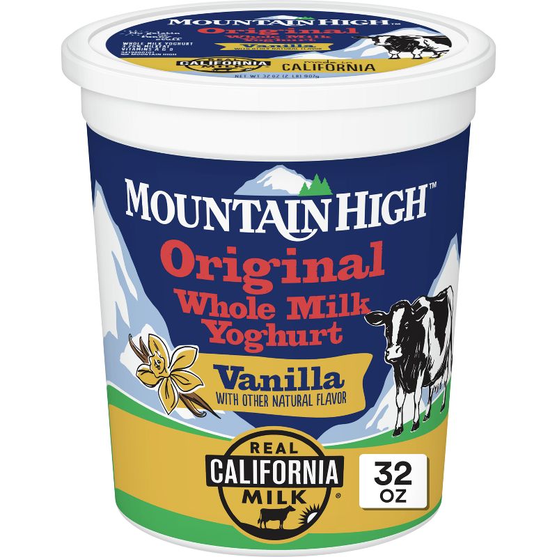 Mountain High Original Whole Milk Vanilla Yoghurt - 32oz, 1 of 9
