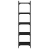 vidaXL Black 5-Tier Bookcase - Industrial Style, Engineered Wood and Metal Frame - 4 of 4