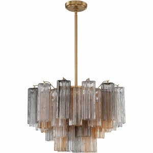 Crystorama Lighting Addis 9 - Light Chandelier in  Aged Brass - 1 of 4