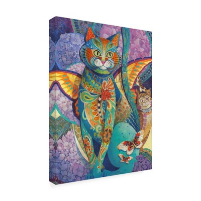 Trademark Fine Art -David Galchutt 'Feline Fiesta' Canvas Art