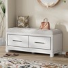 VYNXARIA Shoe Bench with Removable Cushion, Entryway Bench with Hidden Storage for Living Room, Entryway, and Hallways - 2 of 4