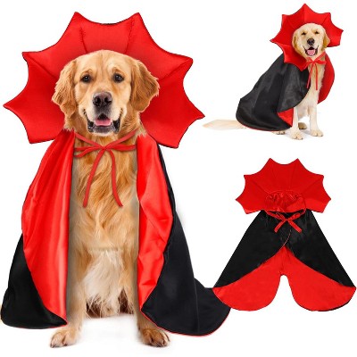 Halloween Pet Cape Costume - Vampire Cloak, Wizard Outfit, Witch Cosplay Apparel, Party Costumes for Small Medium Dogs