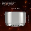 32" Smokeless Fire Pit, Portable 304 Stainless Steel Wood Burning Fireplaces, Outdoor Bonfire Pit for Camping, Bonfires - 4 of 4