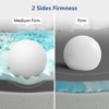 Vipbear 4 Inch Medium Firm Mattress Topper With Ice Silk Cover, Premium Cooling Gel High Density Memory Foam Mattress Topper - 2 of 4