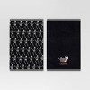2pk Halloween 'Chilling' Skeleton Glow in the Dark Hand Towel Set Black - Hyde and EEK! Boutique™ - 4 of 4