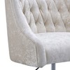 TiramisuBest Cream & Gold Velvet Office Chair: 360¡ã Swivel, Adjustable Height - 4 of 4