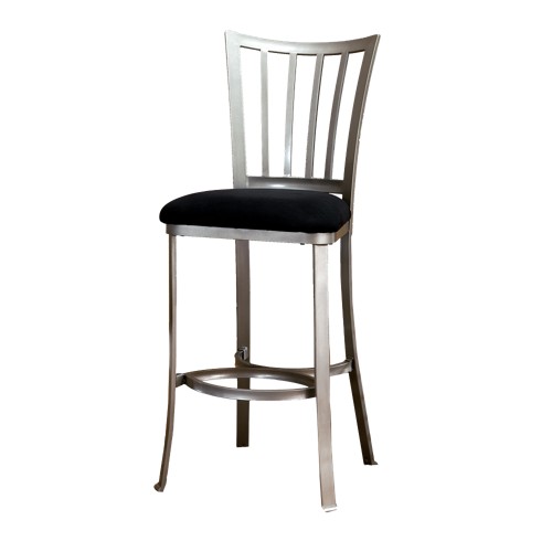 'Hillsdale Furniture Delray 26'' Counter Stool - Pewter/Black'