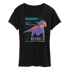 Women's - Jurassic Park - Triceratops Short Sleeve Graphic T-Shirt - 1 of 4