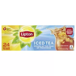Lipton Family Black Iced Tea Bags Unsweetened - 24ct