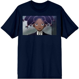 Hunter X Hunter Canary Character Closeup Men's Navy Blue Graphic Tee - 1 of 2