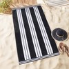 Striped Oversized Extra Large Cotton Beach Towel Set by Blue Nile Mills - 4 of 4