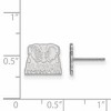 Black Bow Jewelry 14k White Gold Alabama Crimson Tide NCAA Post Earrings - 2 of 3