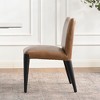 KINWELL Top-Grain Genuine Leather Modern Upholstered Dining Chair - 3 of 4