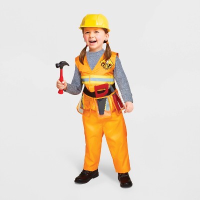 Toddler Construction Worker Halloween Costume Orange 2T-3T - Hyde & EEK! Boutique™