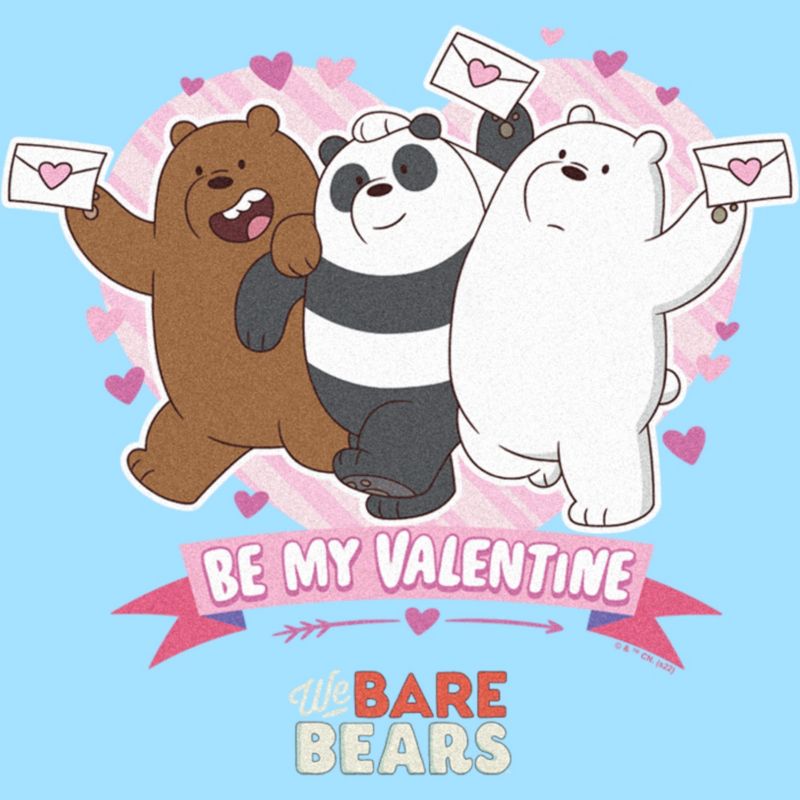 Men's We Bare Bears Be My Valentine T-Shirt, 2 of 5