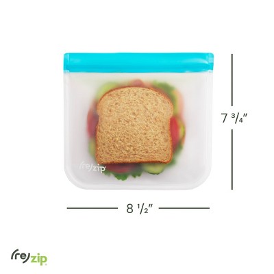 (re)zip Reusable Leakproof Flat Sandwich Lunch Bags - 5pk