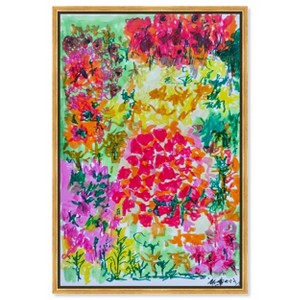 Art Remedy Manuel Roman - Floral Plaza Beach Life Inspired Wall Art Framed - 1 of 4