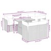 vidaXL Garden Sofa Set Grey - 3 of 4