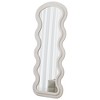 Lomsoe Flannel Full Length Wave white Floor Mirror with Stand for Bedroom living room Hanging or Against The Wall - 4 of 4