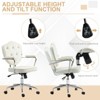 RISOKEYS Home Office Chair - Stylish Button Tufted Velvet Desk Chair with Adjustable Height & Tilt,Swivel Rolling Wheels for Vanity,Study - 2 of 4