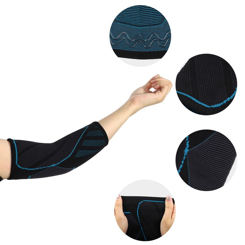 Unique Bargains Elbow Protection Elbow Pads Tightening Breathable Elbow Pads for Sports 1 Pair, 3 of 7