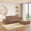 103.5'' L-Shaped Sectional Sofas, Modern Modular Corduroy Couch with Deep Seat for Living Room and Bedroom, No Assembly Required - 4 of 4