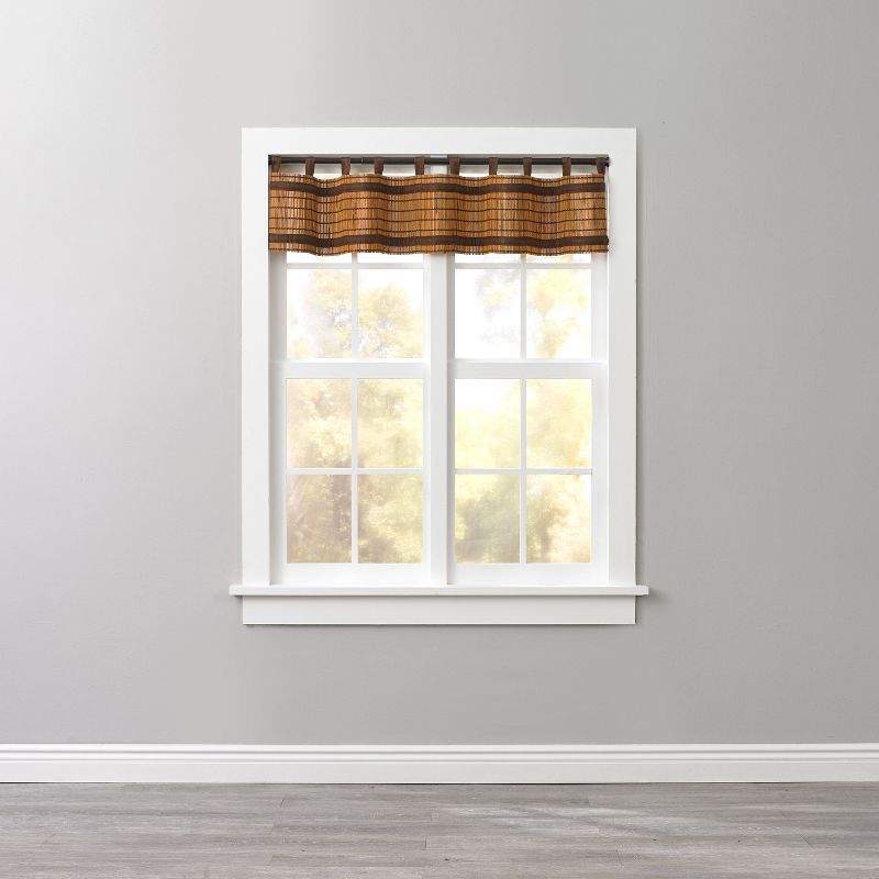 BrylaneHome  Tab-Top Valance Window Curtain, 1 of 2