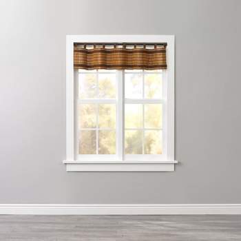 BrylaneHome  Tab-Top Valance Window Curtain