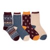 MUK LUKS Women's 4 Pack Holiday Boot Socks - 2 of 3