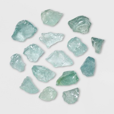  Recycled Fire Pit Fire Glass - Misty Blue - AZ Patio Heaters 