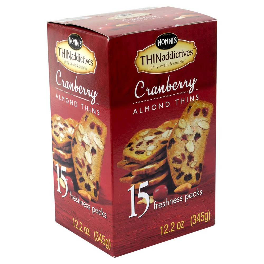UPC 812240004478 product image for Nonni'S Thin Addictives Cranberry Almond Thins 15 count 12.2 oz | upcitemdb.com