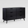 Mid-Century Hans 6-Drawer Dresser with Cut-Out Handles - 3 of 4