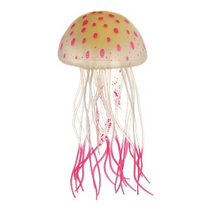 Unique Bargains Silicone Fluorescent Jellyfish Glow Aquarium Decor Ornaments with Suction Cup 2.2"x4.5" - 1 of 4