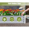 YONWAY 6x3x1ft Galvanized Raised Garden Bed, Outdoor Planter Garden Boxes Large Metal Planter Box for Gardening Vegetables Fruits Flowers, Silvery - 4 of 4