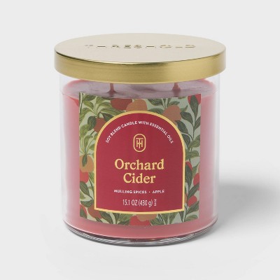 2 Wick 15.1oz Lidded Jar Candle Orchard Cider - Threshold™