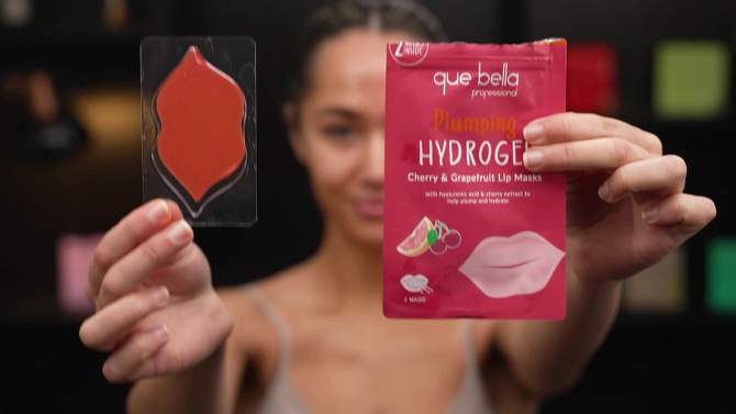 Que Bella Hydrating Lip Masks - 2pc, 2 of 6, play video
