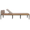 vidaXL Sun Lounger with Cushions Solid Acacia Wood Brown - 3 of 4