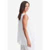 Jessica London Women's Plus Size Sleeveless Linen Georgette Tiered Back Tunic - image 4 of 4